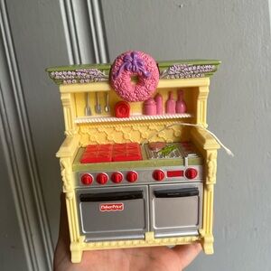 Fisher-Price Vintage 2008 Loving Family Dollhouse Kitchen Playset - Sounds!